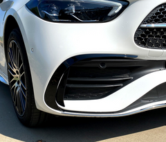 Aero Flaps Flics Flossen Vorne Stoßstange Glanz Schwarz für Mercedes W206 S206 AMG Line ab 2021