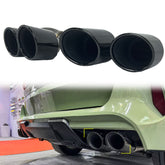 Auspuffblenden Doppelrohr Endrohre Schwarz Passend für BMW X5 G05 X6 G06 X7 G07 40i 2018+ et44