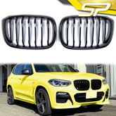Kühlergrill Nieren Grille Grill Einzelsteg Glanz Schwarz Passend für X3 G01 X4 G02 fg44