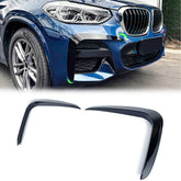 Nebelscheinwerfer Blenden Front Stoßstange Flaps Schwarz Passend für X3 G01 17-20