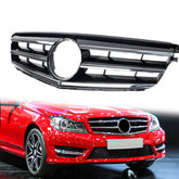 Grill Kühlergrill Frontgrill Silber für Mercedes W204 Limo S204 Kombi 2007-2014