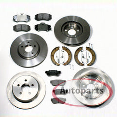 NEU 280mm + 262mm Bremsscheiben Set vorne hinten für Hyundai Tucson JM 2004-2007