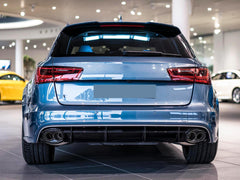 NEU Matt Carbon Fiber Endrohr Auspuffblenden Blende für AUDI RS4 RS5 RS6 RS7 Stoßstange et265