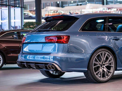 NEU Matt Carbon Fiber Endrohr Auspuffblenden Blende für AUDI RS4 RS5 RS6 RS7 Stoßstange et265