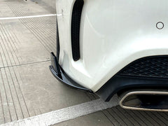 Heckansatz Aero Flaps Flics Flossen Schwarz für Mercedes CLA C117 13-19