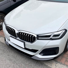 Front Spoiler Splitter Spoilerlippe Schwarz Passend für 5er G30 G31 LCI Sport Paket 2020+