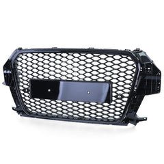 NEU Sport Wabengrill Kühlergrill Schwarz Glanz für Audi Q3 8U Vorfacelift 11-15