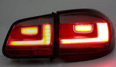 NEU LED Rückleuchten Facelift Optik Rot Cherry für VW Tiguan 5N 2007-2011 mit E-Prüfzeichen