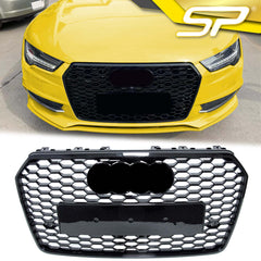 RS7 Style Schwarz Kühlergrill Wabengrill Front Grill für AUDI A7 C7 4G S-Line S7 2014-2018 fg46 Sales