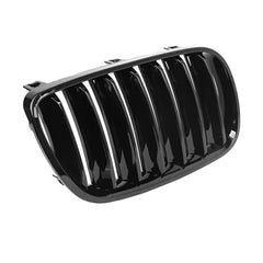 NEU Schwarz Glanz Grill Kühlergrill Einzelsteg Nieren Passend für X3 E83 06-11