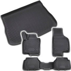 NEU Gummimatten Kofferraumwanne Fußmatten Set für VW Tiguan 5N 2007-2016