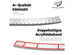 Ladekantenschutz Stoßstangenschutz für Citroen Berlingo 2008-2018 Edelstahl
