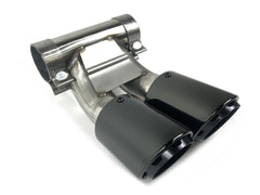 Sport Auspuff Auspuffblenden Endrohre Schwarz für Porsche 981 Cayman Boxster 2012 2013 2014 2015 2016 Benzin et185