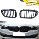 Kühlergrill Nieren Grille Grill Glanz Schwarz Passend für 5er G30 G31 2017-2020