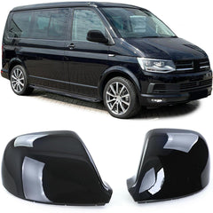 Spiegelkappen Außenspiegel Schwarz Glanz für VW Bus T5.2 T6 T6.1 Amarok