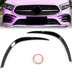 Aero Flaps Flics vorne Stoßstange Flossen für Mercedes Benz A Kl. W177 V177 AMG Line ab 2018