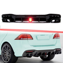 Brabus Style Heckdiffusor + Auspuffblende für Mercedes Benz GLE W166 SUV 15-18 AMG Line