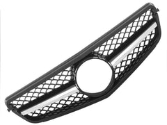 Grill Kühlergrill Frontgrill Chrom + Schwarz für Mercedes C Klasse W204 S204 2007-2014