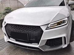 Wabengrill Front Grill Khlergrill Schwarz Glanz fr Audi TT 8S 2015-2018
