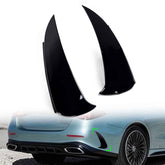 Stoßstange Heck Aero Flaps Canard Schwarz für Mercedes E Kl. W214 AMG Line 2023+