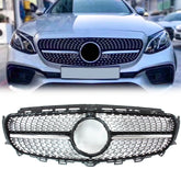 Kühlergrill Grill Diamant Schwarz für Mercedes E-Klasse W213 S213 A238 C238 VFL 2016-2020 pz206