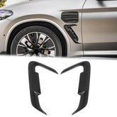 NEU 100% Carbon Front Stoßstange Aero Flaps Flics Flossen Passend für ix3 G08 Sport 2021-2023