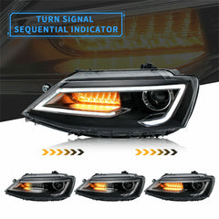 NEU LED Scheinwerfer für VW Jetta Sagitar MK6 2012-2017