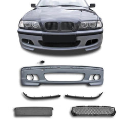 NEU Vorne Stoßstange Frontstoßstange Tagfahrlicht Nebelscheinwerfer Passend für 3er E46 1998-2005 mit ABE
