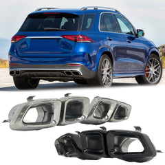 NEU Auspuff Blenden Endrohre für Mercedes GLE ML GL 63 AMG et252