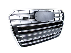 Frontgrill Kühlergrill Grill Schwarz Chrom für AUDI A6 C7 S6 4G 11-14 vor MOPF