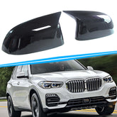 Schwarz Glanz Spiegelkappen Außenspiegel Passend für X5 G05 X6 G06 X3 G01 X4 G02 X7 G07 2018-2021 mc73