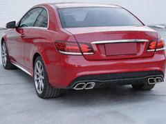 Schwarz Heckdiffusor Chrom Endrohre für Mercedes-Benz E Kl. C207 A207 AMG Line 13-16