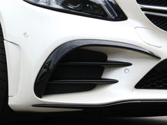 6x Front Stoßstange Aero Kits Flaps Fins für Mercedes W205 S205 C205 AMG Line 2019+