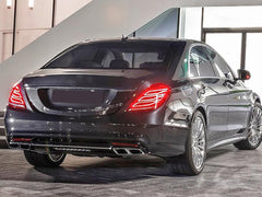 NEU Sport Look Chrom Auspuffblenden Auspuff Endrohr für Mercedes Benz E63 S63 S65 AMG Stoßstange et267