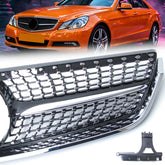 Schwarz Diamant Kühlergrill Front Grill für Mercedes E Klasse 2-Türer C207 A207 W207 2009-2013 fg182