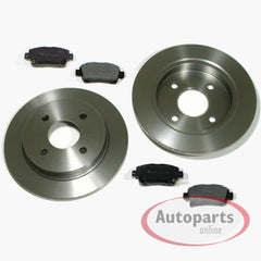 NEU 256mm + 262mm Bremsscheiben Bremsbeläge vorne hinten für Kia Rio III 2011-2017