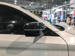 Spiegelkappen Außenspiegelkappen Schwarz Glanz Passend für 3er G20 G21 5er G30 G31 7er G11 G12 730i 740i 750i mc133