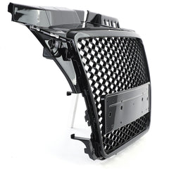 Wabengrill Kühlergrill Front Grill Schwarz Glanz für Audi A3 8P 2008-2013
