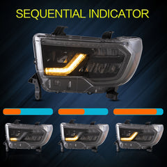 LED Scheinwerfer Frontscheinwerfer für Toyota Tundra 2007–2013 Toyota Sequoia 2008–2020