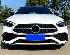 Aero Flaps Flics Flossen Vorne Stoßstange Glanz Schwarz für Mercedes W206 S206 AMG Line ab 2021