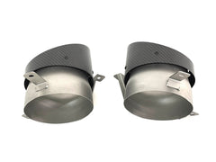 NEU Matt Carbon Fiber Auspuffblende Endrohre Sportauspuff für AUDI R8 V10 12-15 et277