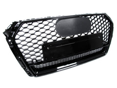 Wabengrill Grill Kühlergrill Schwarz für AUDI A4 S4 B9 Limo Avant S-Line 15-19