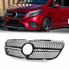 Chrom Kühlergrill Grill Diamantgrill für Mercedes Benz Vito W447 2014-02/2019 Vor Facelift