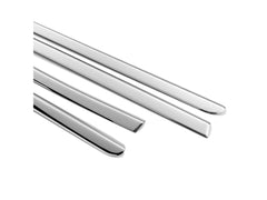 Fensterleisten für Dacia Duster 2018-2024 4 tlg Edelstahl Zierleisten Silber