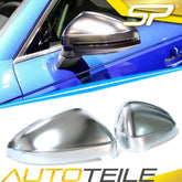 Spiegelkappen Außenspiegelkappen Alu Matt Chrom für AUDI A4 B9 A5 F5 Avant 2016+