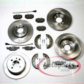 NEU 260mm + 258mm Bremsscheiben Beläge vorne hinten Passend für 3er E30 1982-1994