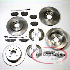 NEU 260mm + 258mm Bremsscheiben Beläge vorne hinten Passend für 3er E30 1982-1994