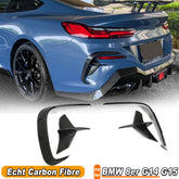 NEU 100% Echt Carbon Heck Stoßstange Splitter Canard Flossen Flaps Passend für 8er G14 G15 M850i 2018-2020
