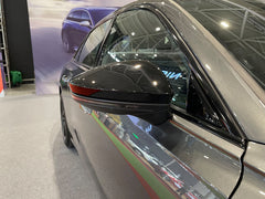 NEU Spiegelkappen Außenspiegel Schwarz Glanz für Audi A6 C8 A7 4K Ohne SideAssist mc145