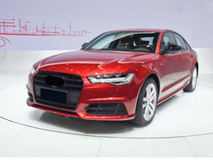 Lüftungsgitter Nebelscheinwerfer Grill Gitter Schwarz für Audi A6 C7 2015-2018 MOPF